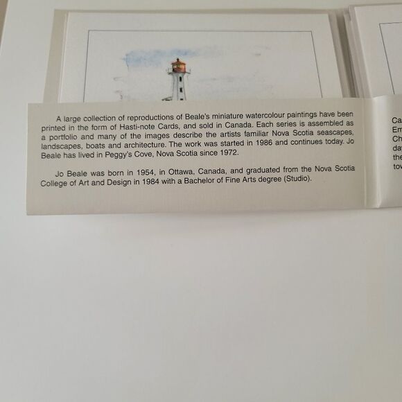 Artist Note Cards Jo Beale Peggy's Cove Artist Cards Set of 5 #0155 - Picture 11 of 15